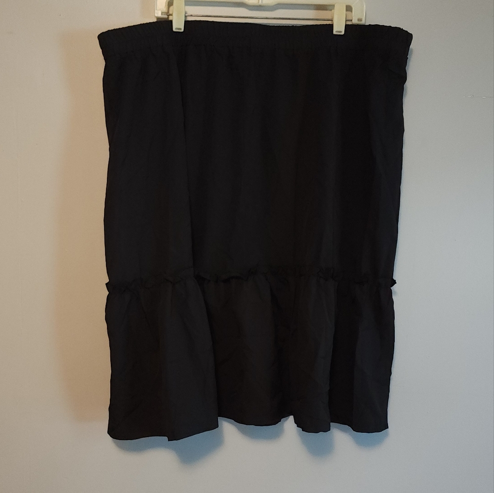 Temu black ruffle skirt 5XL